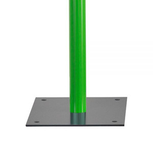 CITY-GUIDE Pfosten 100 cm, lackiert, inkl. Flanschplatte