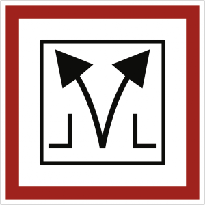 Dreifke&reg; Aufkleber Rauch- und W&auml;rmeabzugseinrichtung, Folie, 200x200 mm