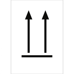 Aufkleber Symbol Oben!, Folie, 74x105 mm, 1000 St&uuml;ck/Rolle