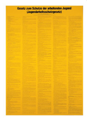Dreifke&reg; Aushang, Jugendarbeitsschutzgesetz (JArbSchG) | Alu glatt | 600x800 ...