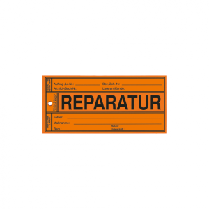 Papieretikett: Reparatur - Karton = 500 Stk. | 150x70 mm, 500 Stk