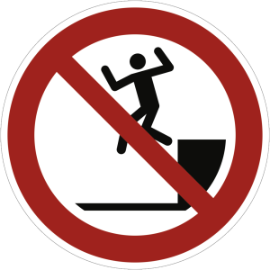 Dreifke&reg; Alu-Schild "Abspringen verboten", &Oslash;20cm, 1 St&uuml;ck, Verbotszeichen (P0...