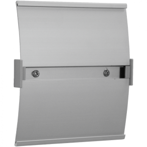 Schild Elegantes Leitsystem, Ausf&uuml;hrung Wandmontage, Alu, eloxiert, 148x148 mm