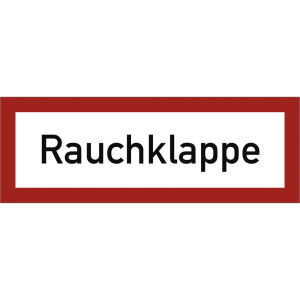 Dreifke&reg; Aufkleber Rauchklappe, Folie, 297x105 mm