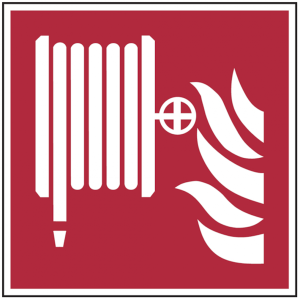 Dreifke&reg; Aufkleber Brandschutzzeichen, L&ouml;schschlauch F002 | Folie selbstklebe...