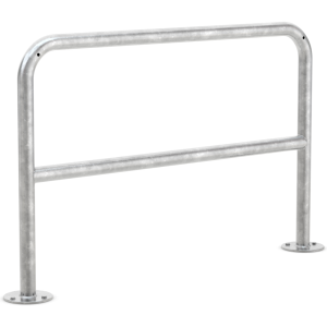 Fahrrad Anlehnbügel mit Knierohr 9221 | Stahl zn | Aufdübeln | B1200mm