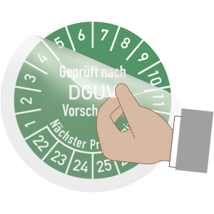 Dreifke&reg; Aufkleber Transparentes Schutzlaminat f&uuml;r Pr&uuml;fplaketten, Folie, &Oslash; 30...