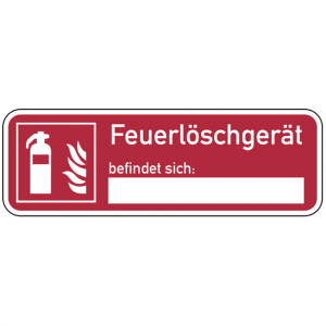 Dreifke&reg; Brandschutzzeichen, Feuerl&ouml;schger&auml;t befindet sich | Folie selbstkleb...