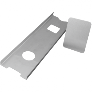 Dreifke&reg; Bodenmarkierung Spachtelschablone "Punkte u. Quadrate", Edelstahl, 5...