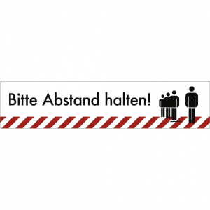 Dreifke&reg; Fu&szlig;bodenaufkleber Bitte Abstand halten!,Folie m. Acrylkleber,rutschh...