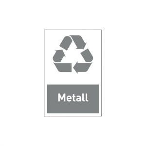 Dreifke&reg; Aufkleber Design-Recyclingschild: Metall, Folie selbstklebend, 150 x...