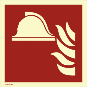 Dreifke&reg; Aufkleber Mittel u. Ger&auml;te zur Brandbek&auml;mpfung ISO 7010,Folie, nachl...