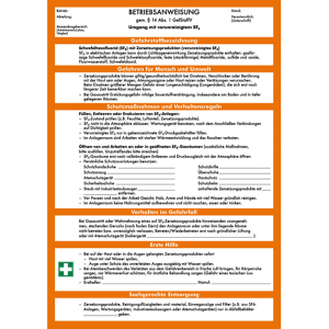 Dreifke&reg; verschiedene Aush&auml;nge, Betriebsanweisungen f&uuml;r die betriebliche Prax...