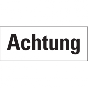 Dreifke&reg; Gefahrstoffetiketten, Signalwort: Achtung, Eitketten einzeln | Folie...