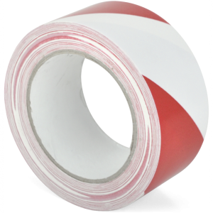 Standard-Bodenmarkierungsband WT-5160, PVC, Rot/Wei&szlig;, 50 mm x 33 m