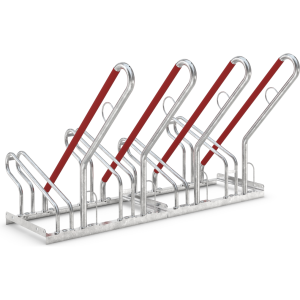 Fahrradständer mit Anlehnbügel 2504 | 4 Räder einseitig | RA 350mm
