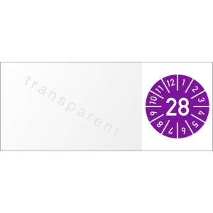 Dreifke&reg; Kabelpr&uuml;fplakette Jahr 2028 mit Monaten, Folie, 60x25 mm, 10 St&uuml;ck/B...