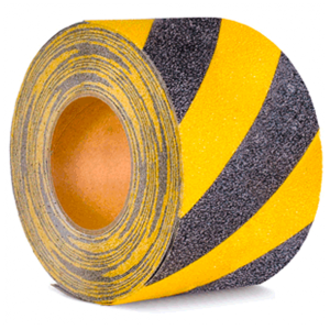 Antirutschbelag, Typ Verformbar, gelb/schwarz, 100 mm x 18,3 m