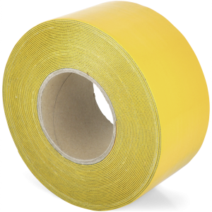 Bodenmarkierungsband WT-5846 mit glatter Oberfl&auml;che, PU, Gelb, 75 mm x 12,5 m