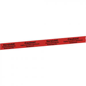 Aufkleber Packband Vorsicht! Hochempfindliche..., rot, Folie, 50 mm x 66 m