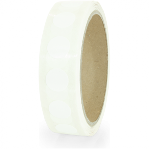 Dreifke&reg; Aufkleber Markierungspunkte blanko, Polypropylenfolie, wei&szlig;, &Oslash; 15 mm...