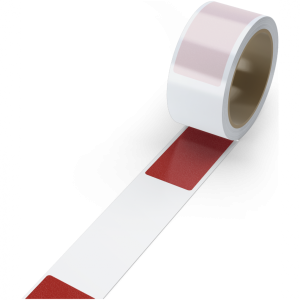 Segmentierte Bodenmarkierungsstreifen WT-5124, PVC, Rot, 75x220 mm, Rolle 10 m