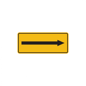 Dreifke&reg; Hinweisschild, Richtungspfeil, 100 x 240 mm, Folie selbstklebend 1 Stk.