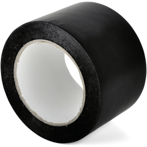 Standard-Bodenmarkierungsband WT-5160, PVC, Schwarz, 75 mm x 33 m