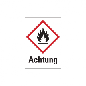 Dreifke&reg; Gefahrstoffetiketten - Flamme (GHS 02), Folie selbstklebend 1 Stk.
