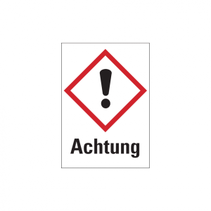 Dreifke&reg; Gefahrstoffetiketten - dickes Ausrufezeichensymbol (GHS07) &amp; Signalw...