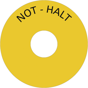 Dreifke&reg; Schild NOT-HALT, Folie, &Oslash; 75 mm