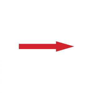 Dreifke&reg; Richtungspfeil, Rot, Folie - 1 Bund = 100 Stk. | Folie selbstklebend...