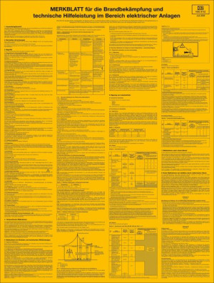Dreifke&reg; Aushang Merkblatt Brandbek&auml;mpfung im Bereich elektrischer Anlagen PV...