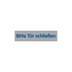 Dreifke&reg; T&uuml;rschild, Bitte T&uuml;r schlie&szlig;en, 20 x 80 mm, PVC 1 Stk.