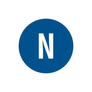 Dreifke&reg; Leiterkennzeichnung, Neutralleiter - 1 Bund = 100 Stk. | Folie selbs...