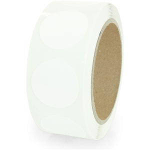 Dreifke&reg; Aufkleber Markierungspunkte blanko, Polypropylenfolie, wei&szlig;, &Oslash; 35 mm...