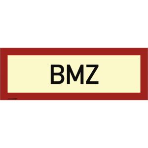 Dreifke&reg; Aufkleber BMZ, Folie, langnachleuchtend, 160-mcd, 210x74 mm