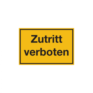 Dreifke&reg; Hinweisschild, Zutritt verboten, 200x300mm, Kunststoff, PVC 1 Stk.
