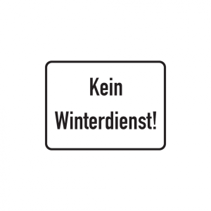 Dreifke&reg; Hinweisschild, Kein Winterdienst!, Aluminium, 300 x 400 mm, Alu gepr...