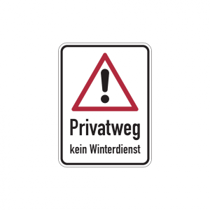 Dreifke&reg; Hinweisschild, Privatweg kein Winterdienst, Aluminium, 400 x 300 mm,...