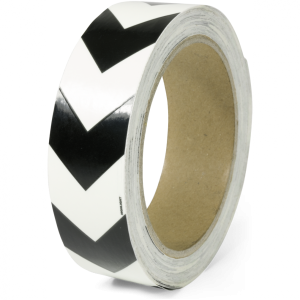 Dreifke&reg; Markierungsband m. schwarzen Richtungspfeilen,Folie,nachl.,160-mcd, ...