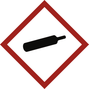 Dreifke&reg; Aufkleber, Gas unter Druck (GHS 04), Folie, 15x15 mm, 1.000 St&uuml;ck/Rolle