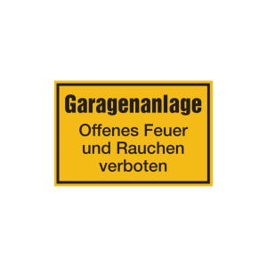Dreifke&reg; Hinweisschild, Garagenanlage, 200x300mm, Kunststoff, PVC 1 Stk.
