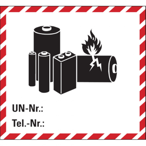 Dreifke&reg; Gefahrgutaufkleber: Lithiumbatterien - ADR / Sondervorschrift 188 | ...