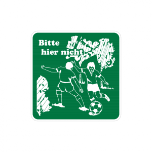 Dreifke&reg; Hinweisschild, Bitte hier nicht mit Bild, 500x500mm, Alu gepr&auml;gt, Al...
