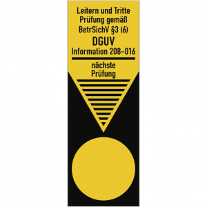 Dreifke&reg; Leiter-Grundplakette gem&auml;&szlig; DGUV, Folie, 45x130 mm