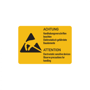 Dreifke&reg; Hinweisschild, Handhabungsvorschriften beachten (Deutsch/Englisch), ...