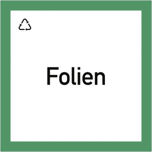 Dreifke&reg; Wertstoffkennzeichnung "Folien", Folie, 300x300 mm