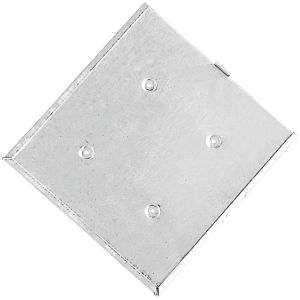 Wechselrahmen f&uuml;r Gefahrzettel, Stahl, feuerverzinkt, 300x300 mm