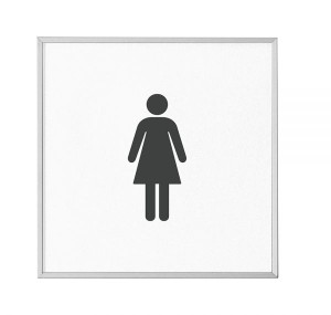MADRID Silver Line T&uuml;rschild 120,5 mm Piktogramm WC Damen
